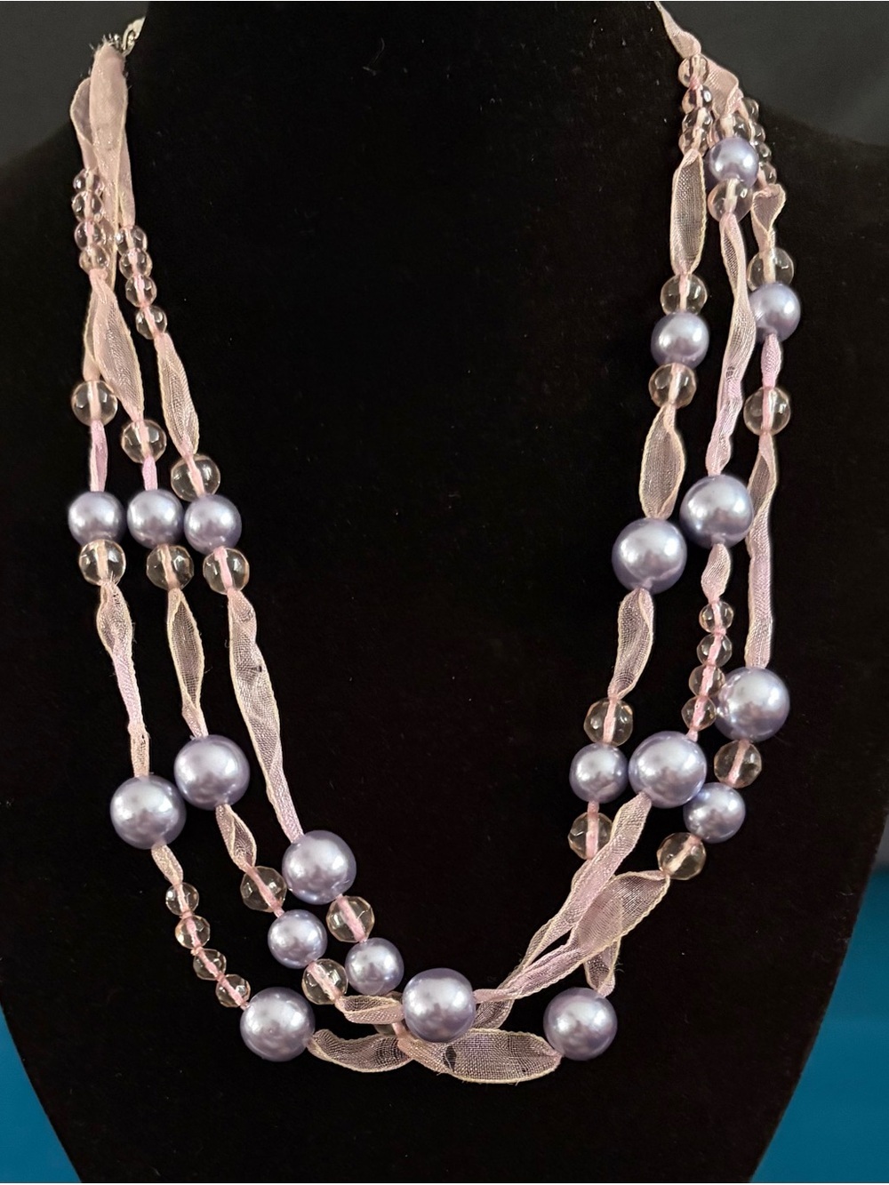 Women’s Multi-Strand Lavender Beaded Necklace